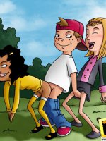 Wild sex on Recess - The six teen heroes of Recess fucking like rabbits