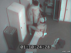Couple caught screwing each other at the lockers